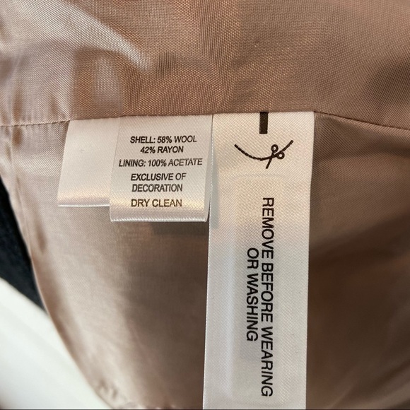 LOFT | Wool Blend Cropped Black Blazer - Picture 11 of 13